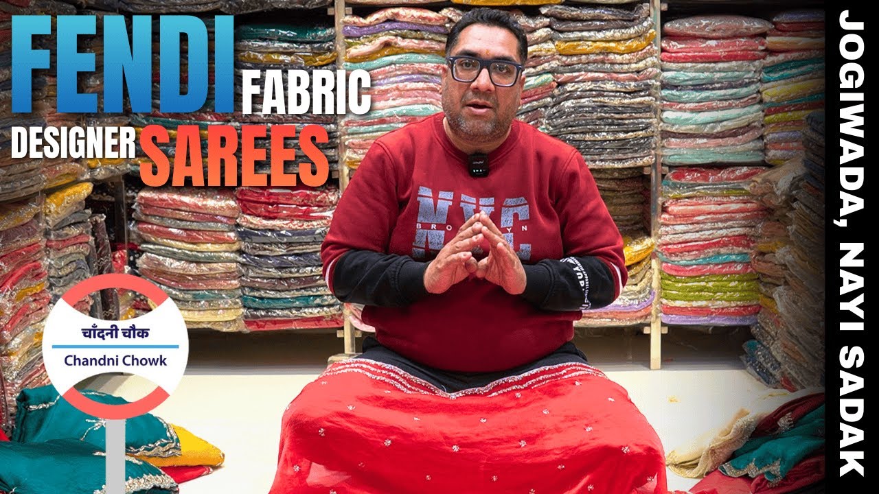 Fendi Fabric Saree at the Best Price  | Bridal & Designer Sarees & Lehengas Chandni Chowk