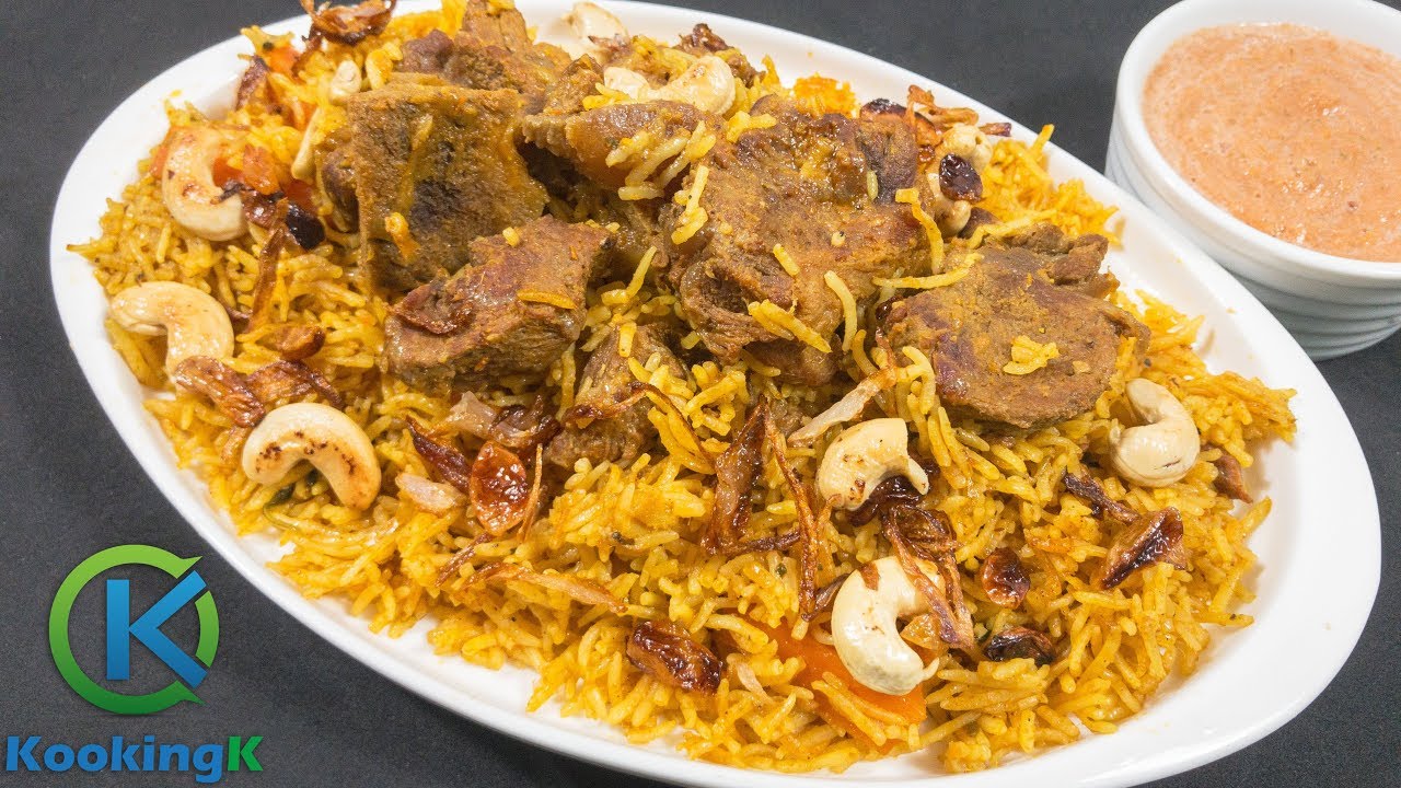 Camel Meat Kabsa in Saudi Style Recipe - Camel Rice Recipe by KooKingK