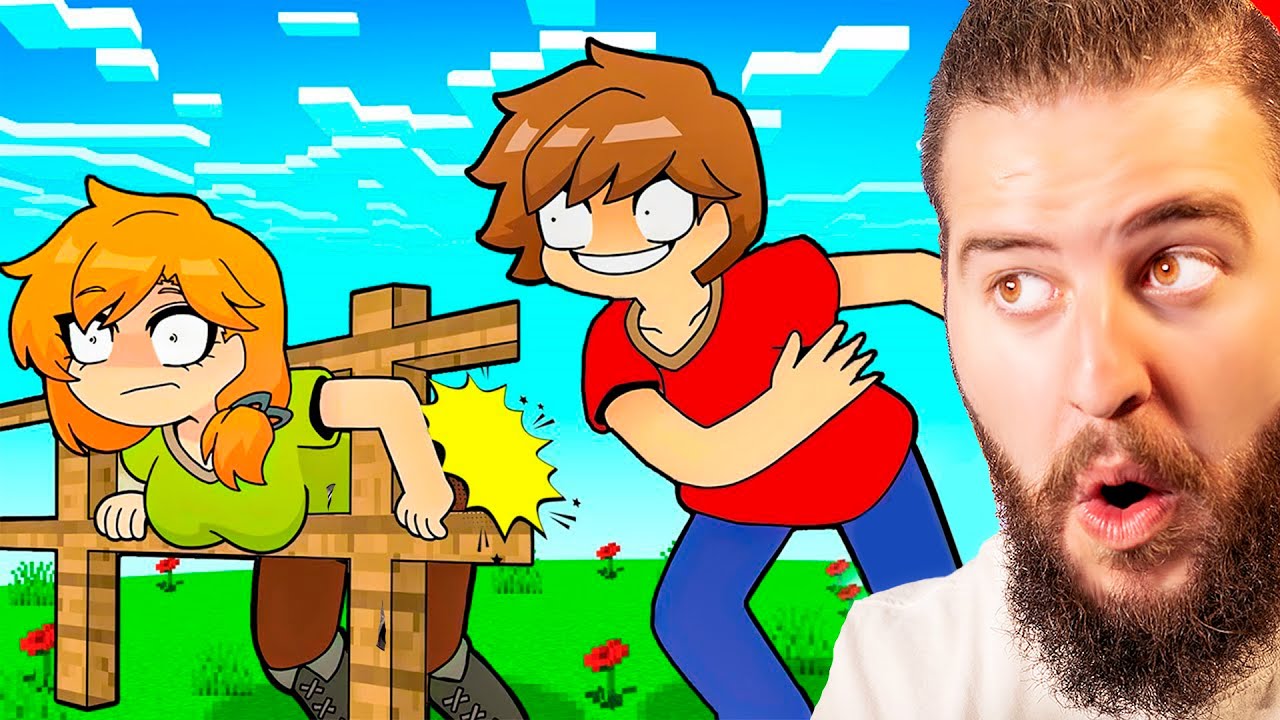 Реакция на анимацию Minecraft &laquo;Приключения Алекса и Стива&raquo;