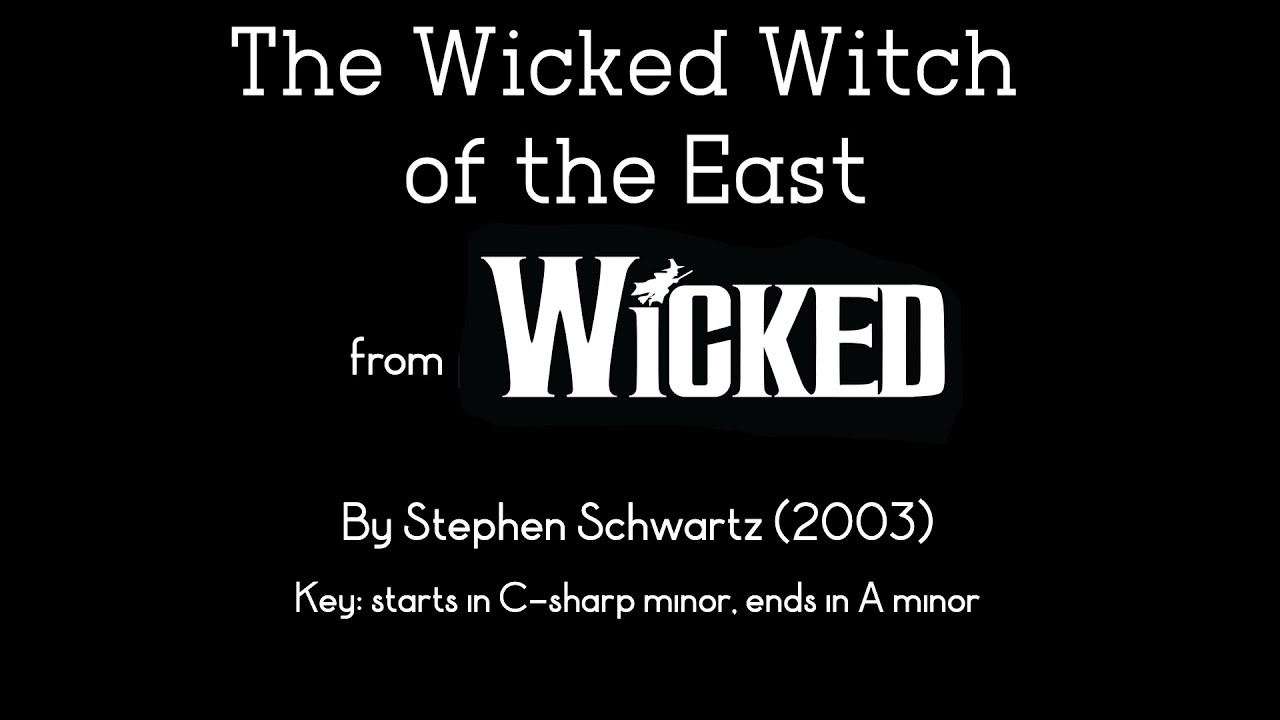 The Wicked Witch of the East (karaoke/instrumental) - Wicked (musical)