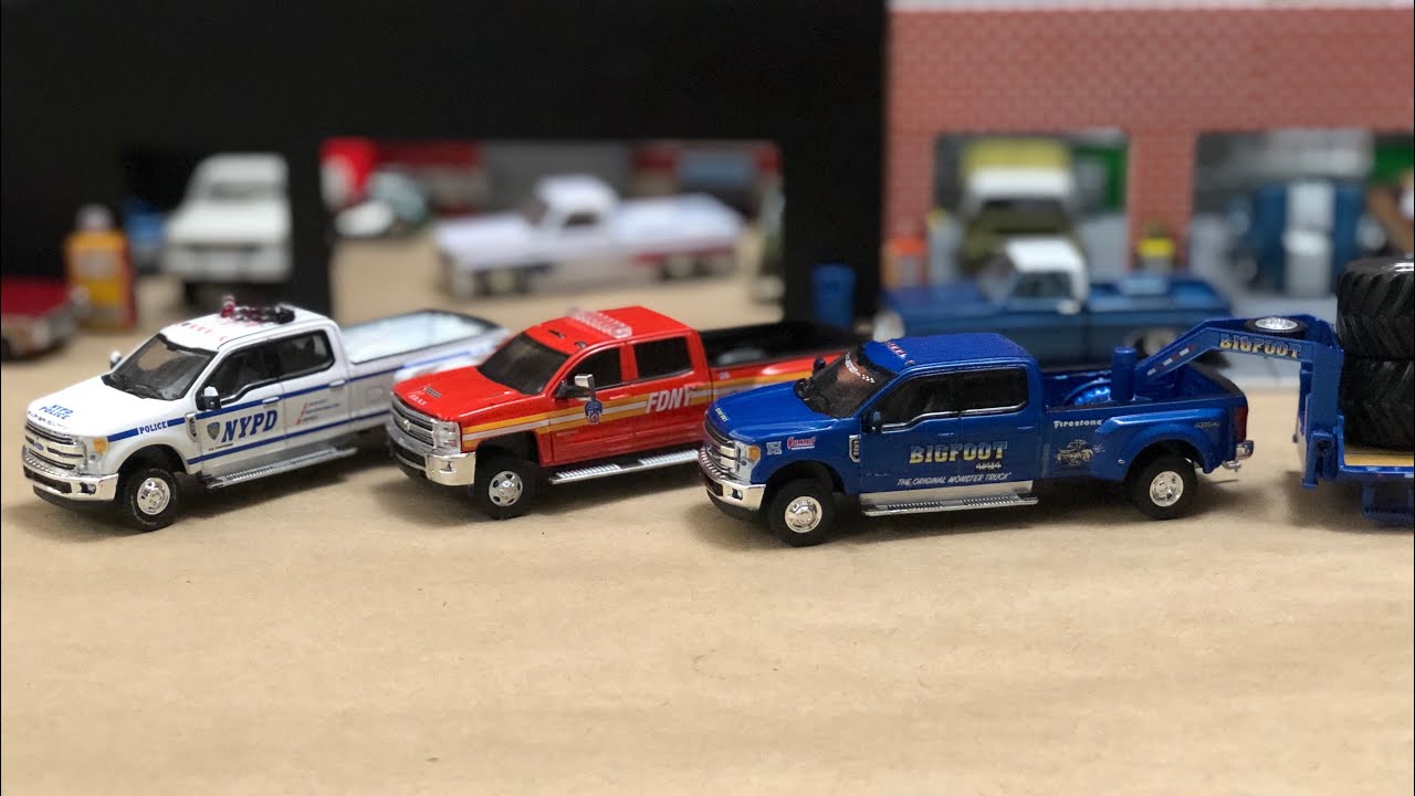 Greenlight Dually Drivers Bigfoot F-350, Hot Wheels Jaguar E-Type & New Tomica! 1:64 #Diecast