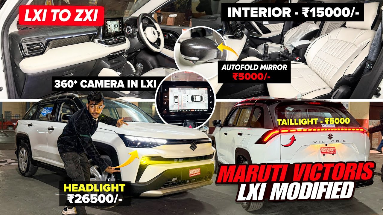 MARUTI VICTORIS LXI MODIFICATION✅MARUTI VICTORIS BASE TO TOP MODIFIED WITH PRICE✅VICTORIS TAILLIGHT