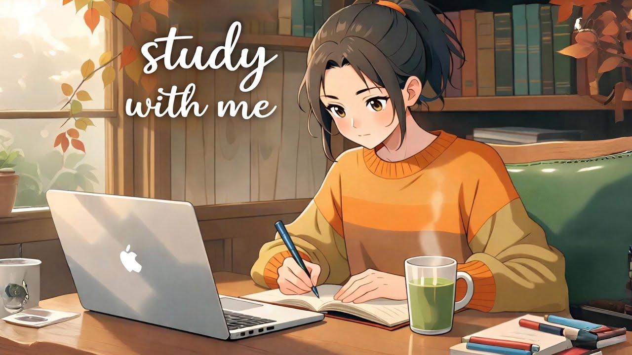 a cozy autumn afternoon to study 🍂