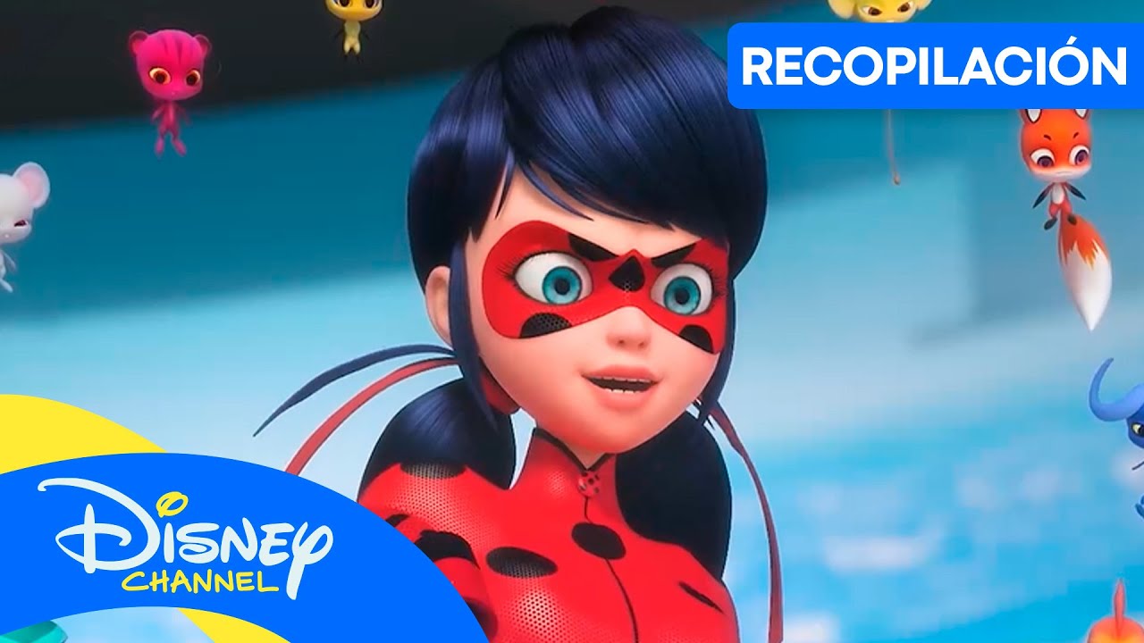 LAS AVENTURAS DE LADYBUG: Las mejores batallas de Ladybug y Cat Noir 🐞 | @disneychannelES
