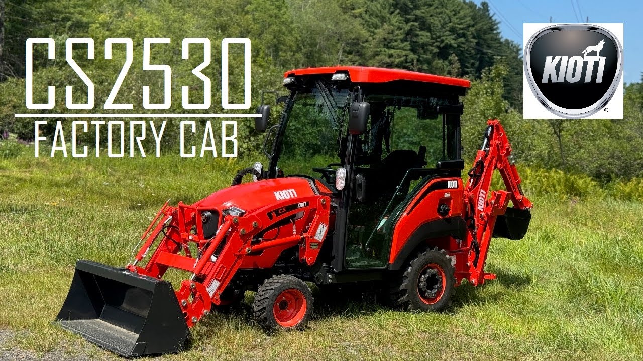 Обзор компактного трактора Kioti CS2530 HST Factory Cab &mdash; отопление, кондиционирование воздуха и ...