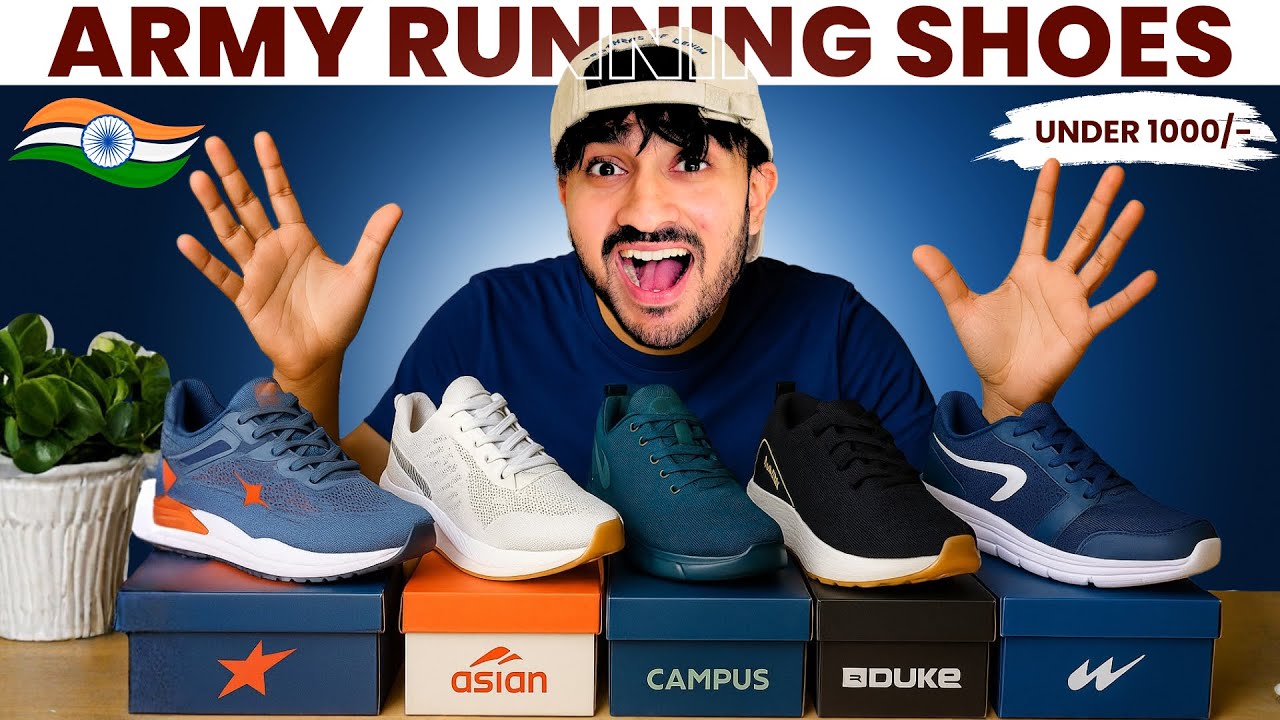 RUNNING SHOES FOR ARMY TEST UNDER ₹1000 ! Full Review 🇮🇳 
