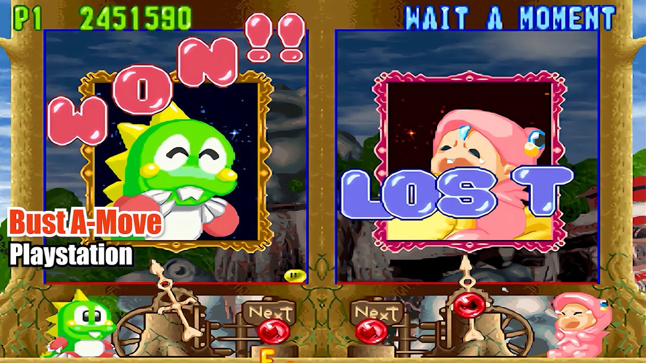 Puzzle Bobble 4 Bust A Move Story Mode (1997) PlayStation 1 (PSX) Remastered (4K)