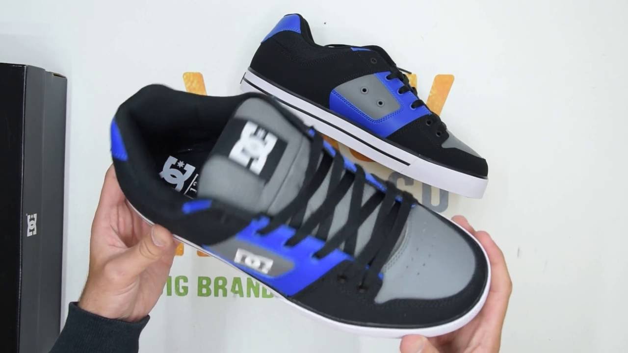 DC Shoes Pure - Blue Black Grey - Walktall | Unboxing | Hands on