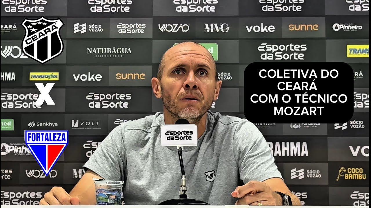COLETIVA DO CEARÁ COM O TÉCNICO MOZART APÓS CEARÁ X FORTALEZA