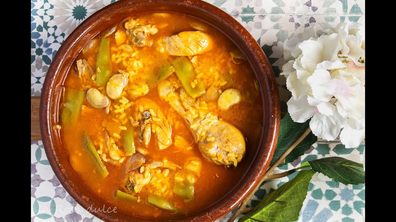 Arroz caldoso de pollo 🐔 y conejo 🐇 | receta valenciana