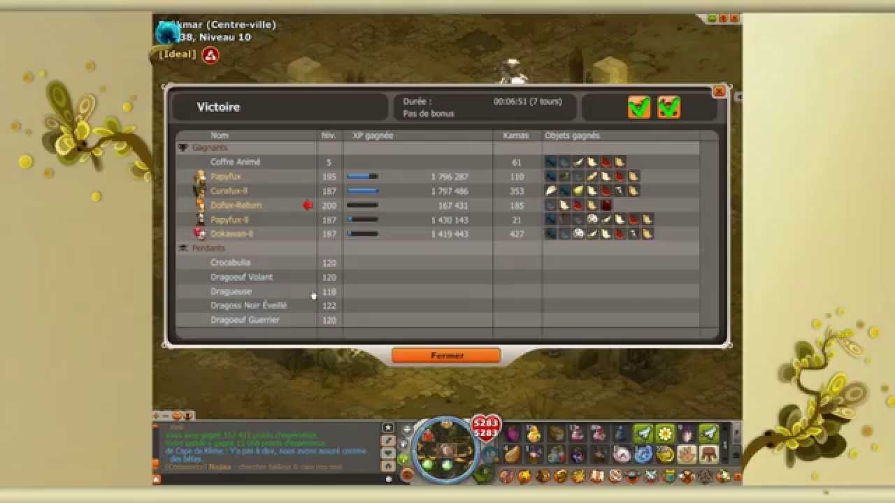 Dofux - Drop du Dofus Vulbis en une pierre ?