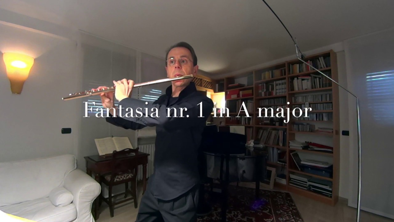 Giampaolo Pretto: The Quarantine Microconcerts - 6 - G. P. Telemann: Fantasia nr. 1 in A major