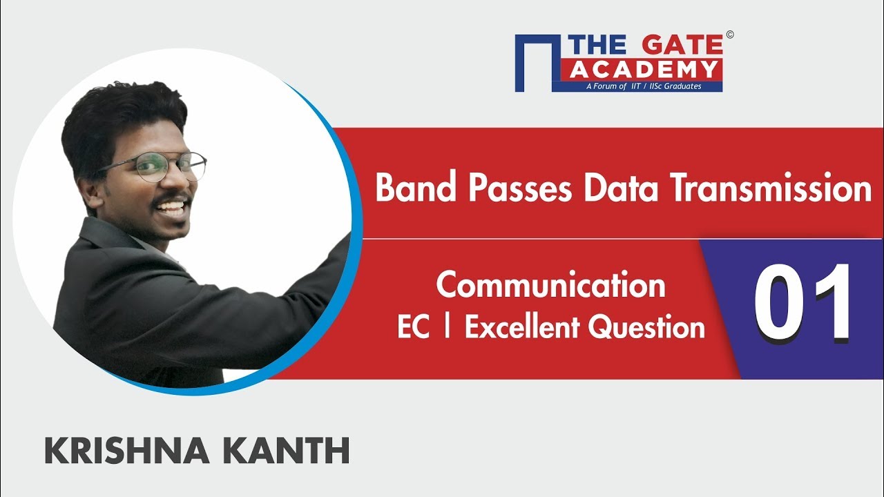Bandpass Data Transmission | Excellent Question - GATE Sol | Communication | ECE