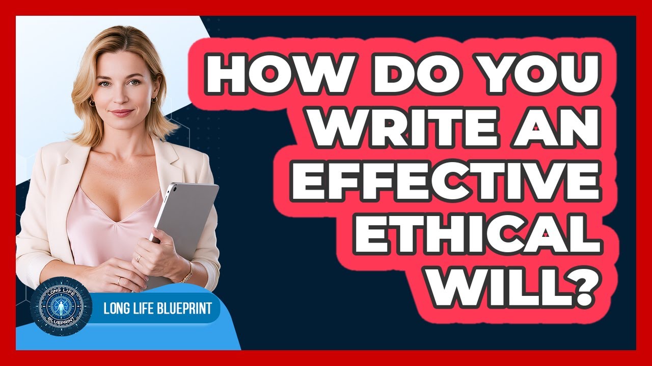 How Do You Write An Effective Ethical Will? - Long Life Blueprint