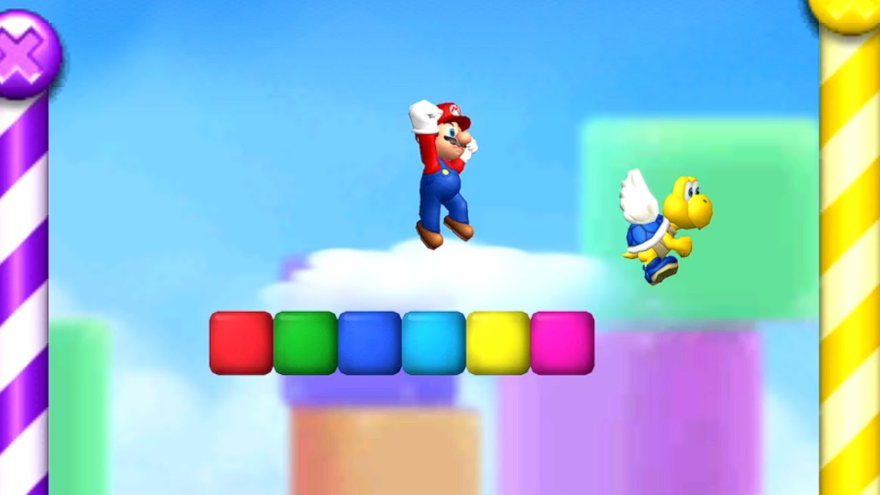 NSMBWii Custom Level - Colors Parkour
