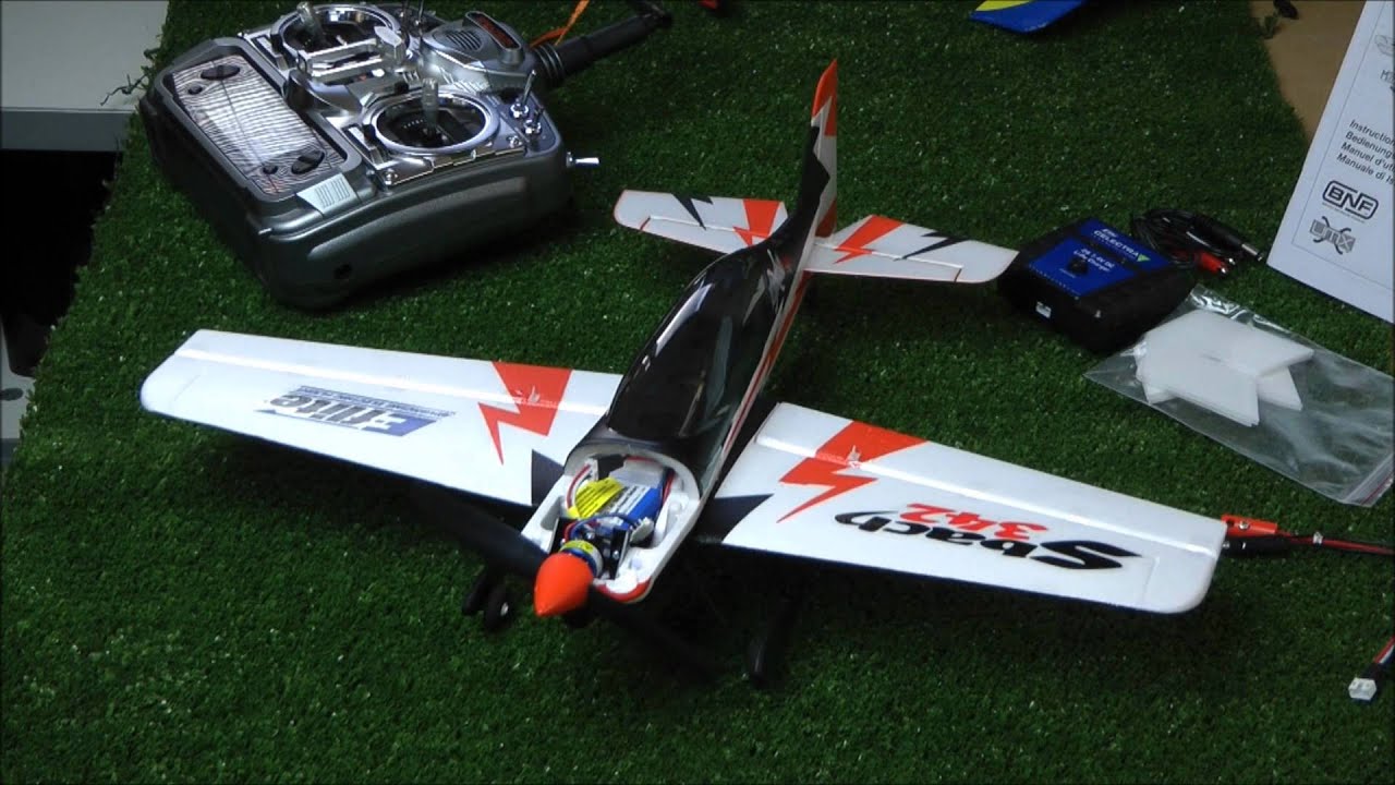 E-Flite UMX Sbach 342 Un-Boxing-Review