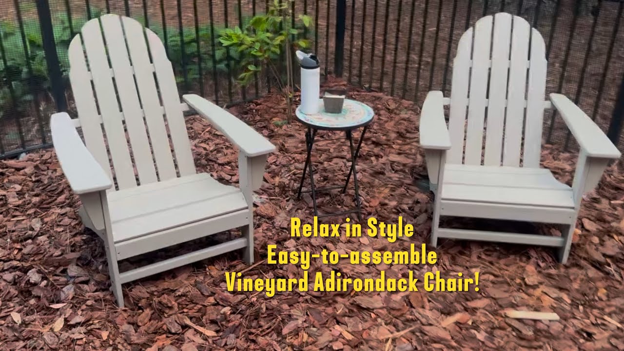 Upgrade your outdoor space with these Polywood Vineyard Adirondack Chairs