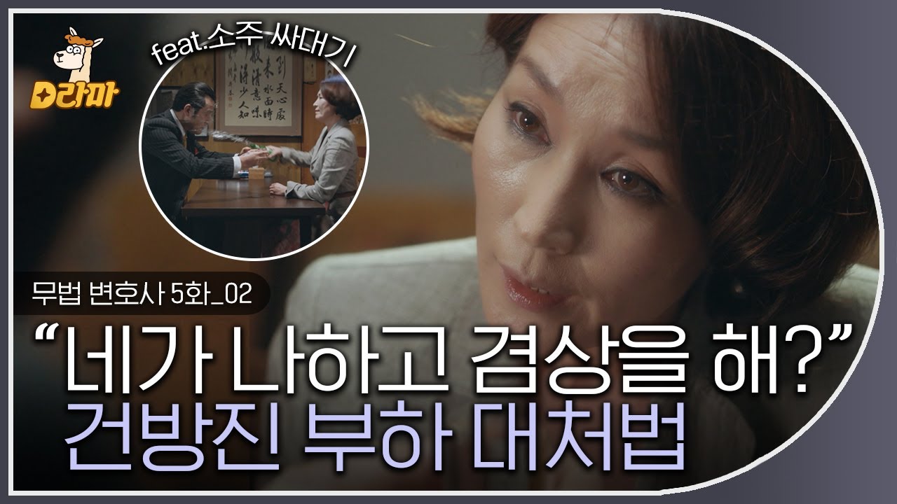 [D라마] EP5-02 판사님에게 찹찹 맞았던 안오주를 기억하시나요,,,?★ 이번엔 소주로 맞아버림;; 안오주 눈치 언제 챙기나요😒  | #무법변호사 180526