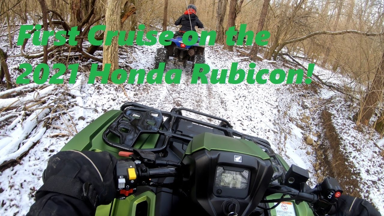 First cruise on the 2021 Honda Rubicon 520!