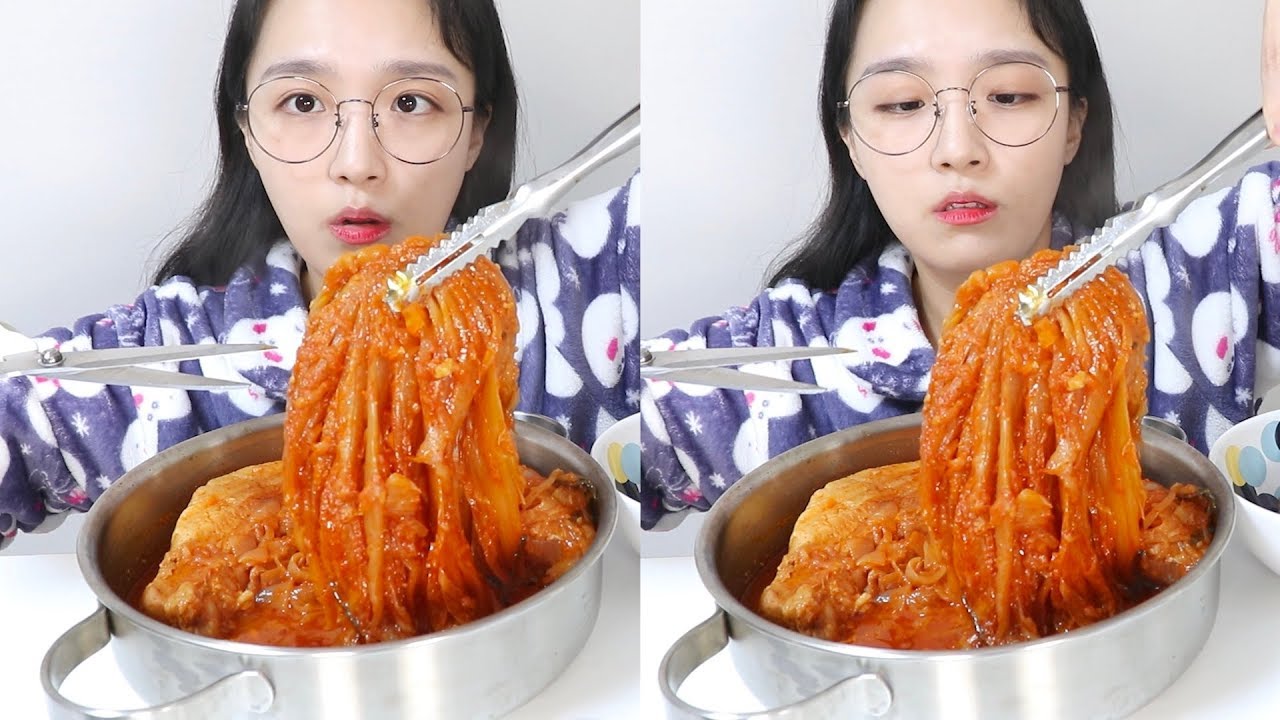 삼겹살 김치찜 먹방 _ feat.입짧은 햇님 언냐 레시픠🌞 :D