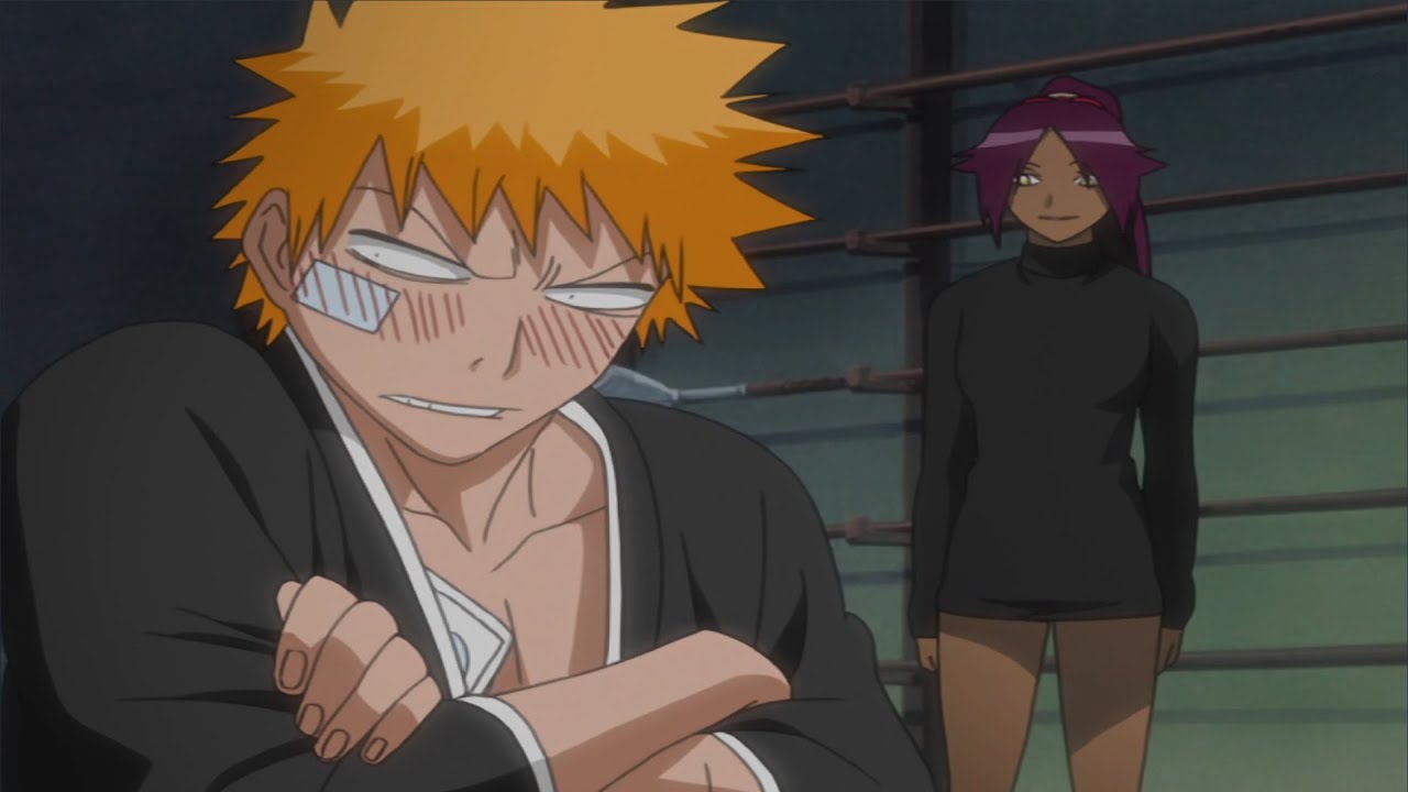 Yoruichi first transformation Bleach [Rus Dub]