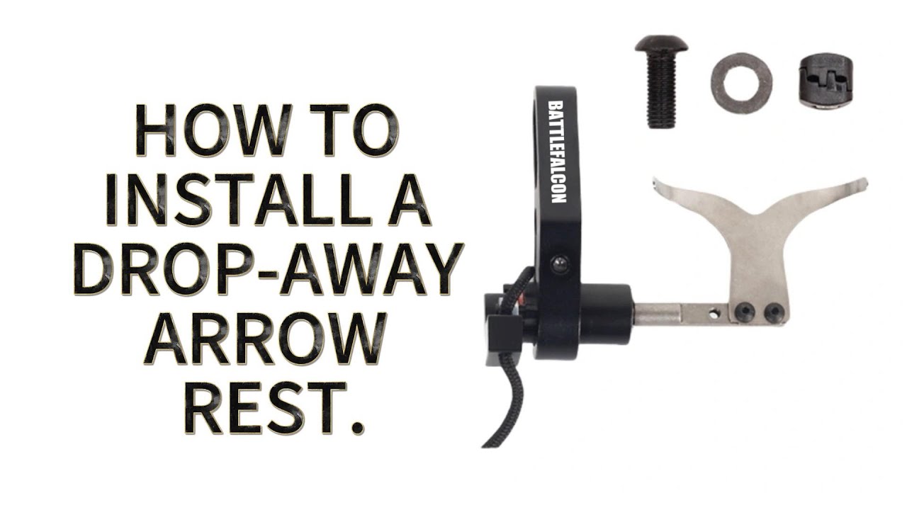 HOW TO INSTALL A DROP-AWAY ARROW REST.#Battlefalcon#fyp#compoundbow#archery#bow#outdoors#tools