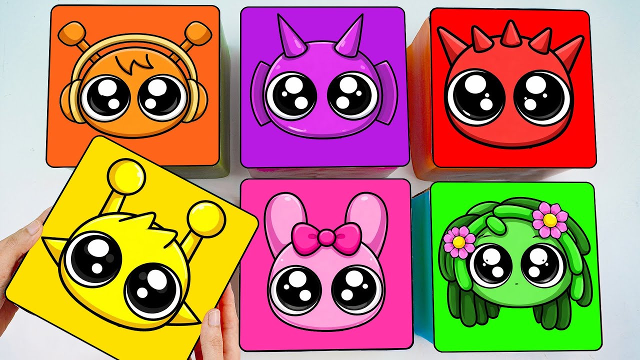 💖Поделки из бумаги💖 Распаковка слепой коробки Incredibox Sprunki! Угадайте, кто выпадет из милых ...