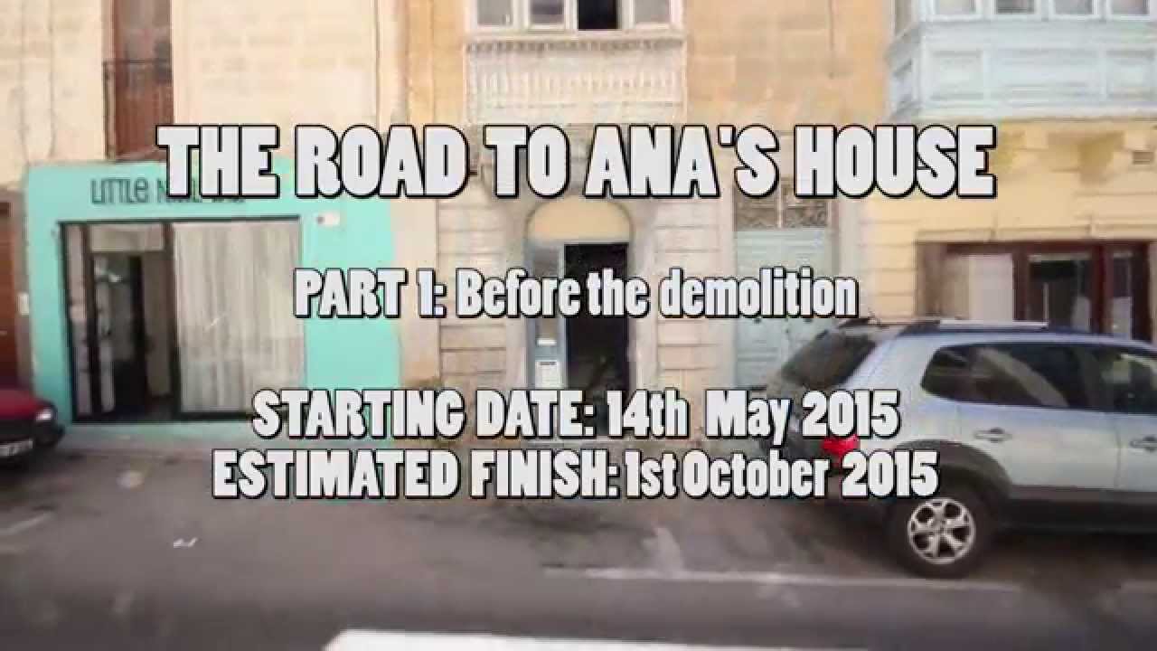 Part 1. Renovation Of a Maltese Town House - Before Demolition