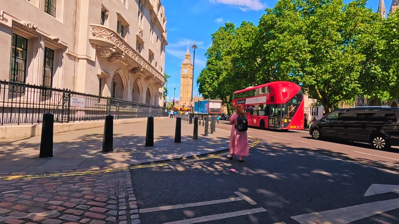 LONDON DOUBLE DECKER BUS RIDE A Day of Sunshine and Clouds Across the City