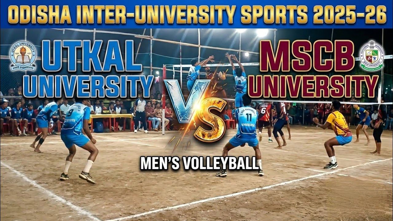 Utkal University vs MSCB University 🔥 | Volleyball Match | Odisha Inter-University Sports 2025-26