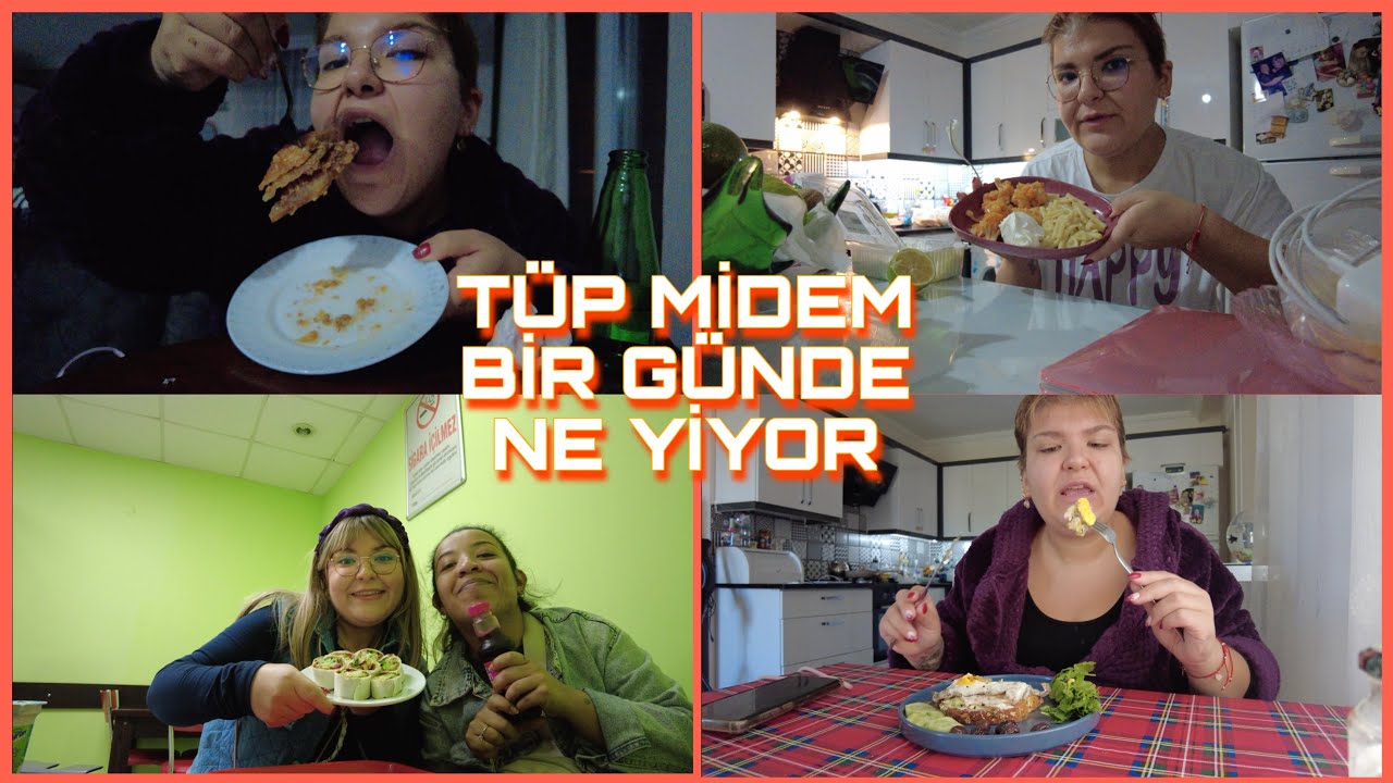 TÜP MİDELİ BİR İNSAN BİR GÜNDE NE YİYOR | Ağzıma attığım her lokmada yanımdasınız🥐