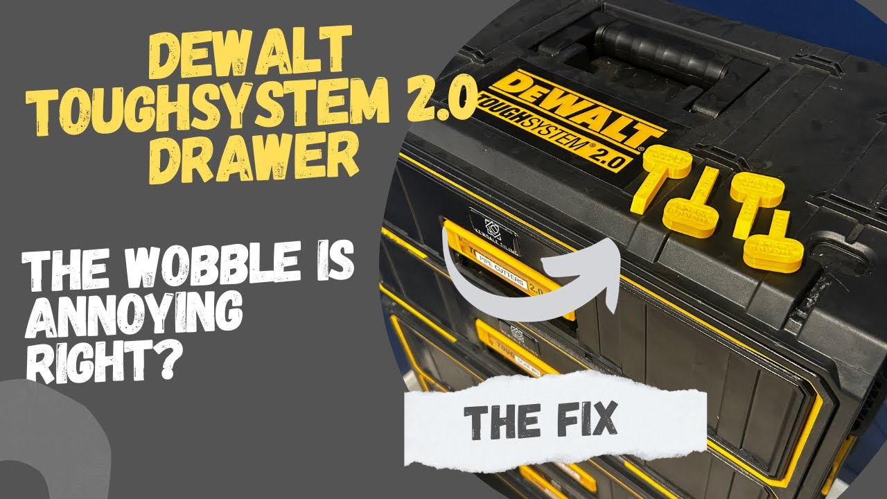 Review: Anti wobble inserts for Dewalt tough system 2.0 Drawer by Rugged Tools