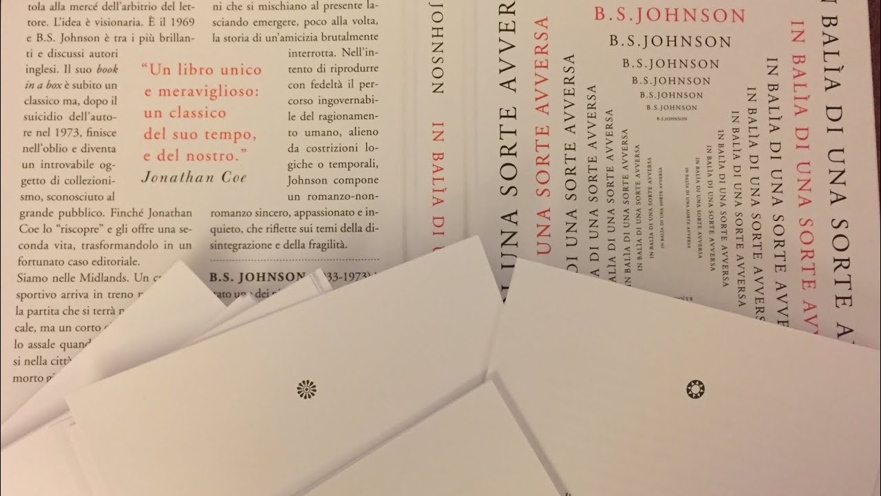 RUBRICA: Gioielli Letterari - In balìa di una sorte avversa -B.S. Johnson