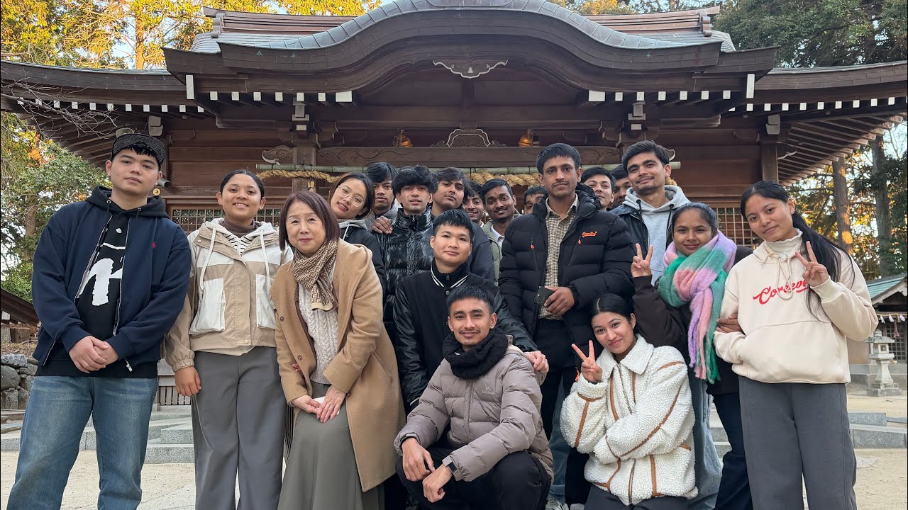 We went from our school to a Japanese temple for a visit.”