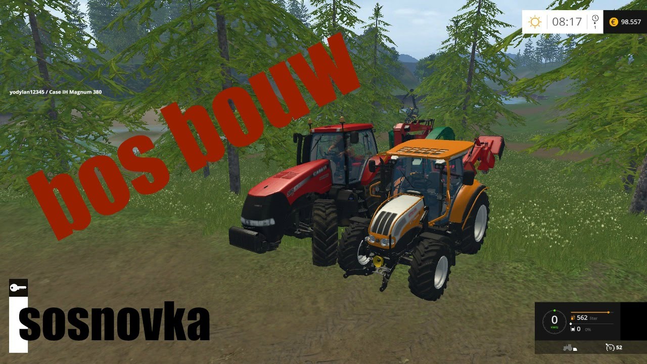 Farming simulator 2015 Bos bouw sosnovka (Dutch commetary)