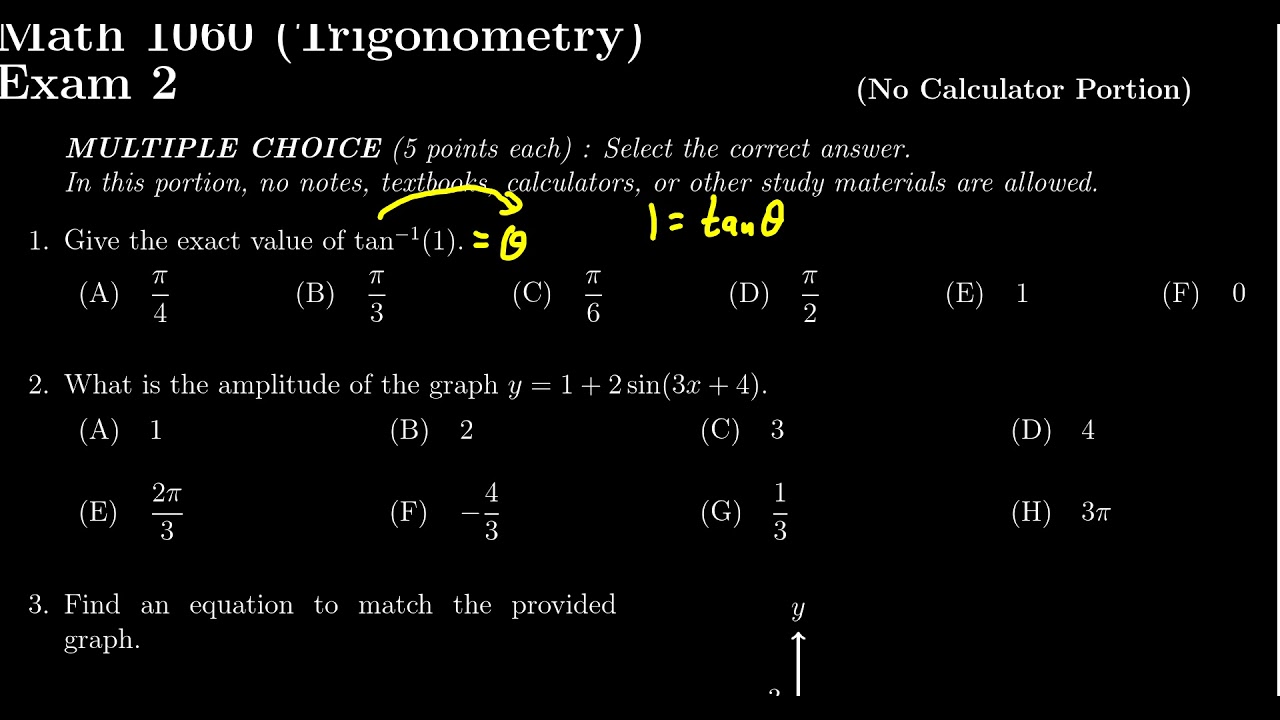 Math 1060, Exam 2 - Question 1
