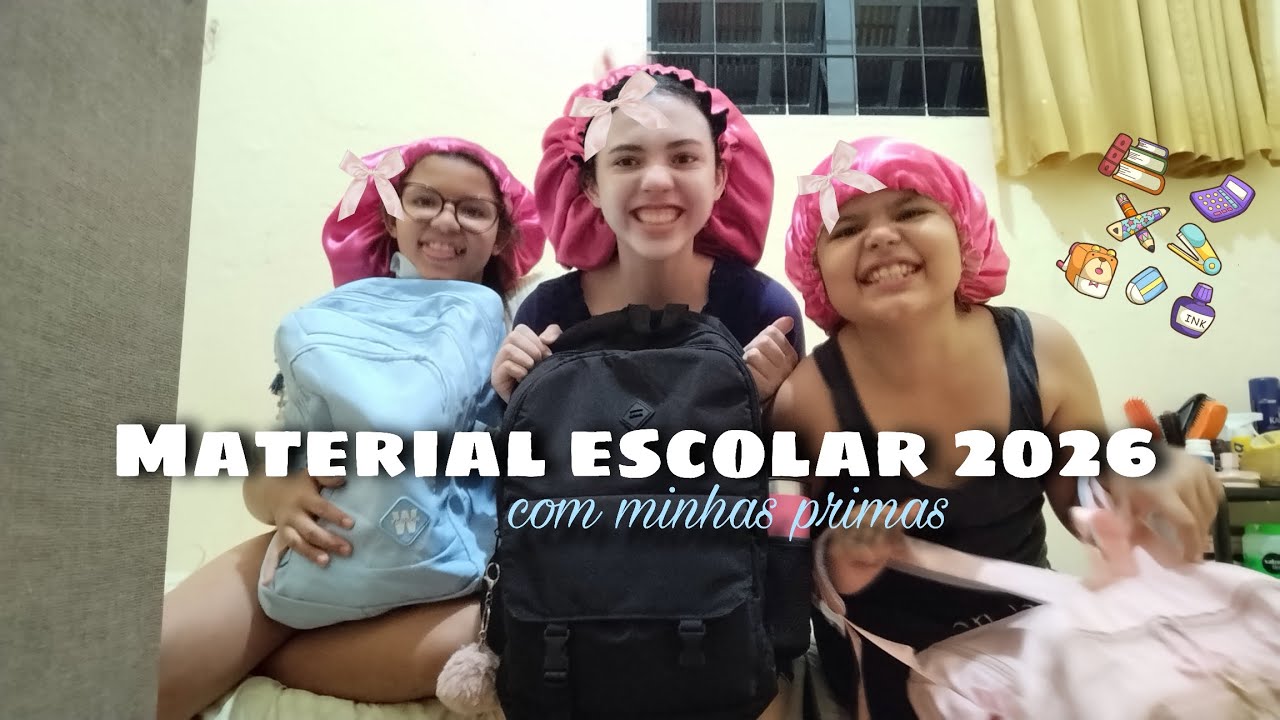 MOSTRANDO NOSSO MATERIAL ESCOLAR 2026 | 