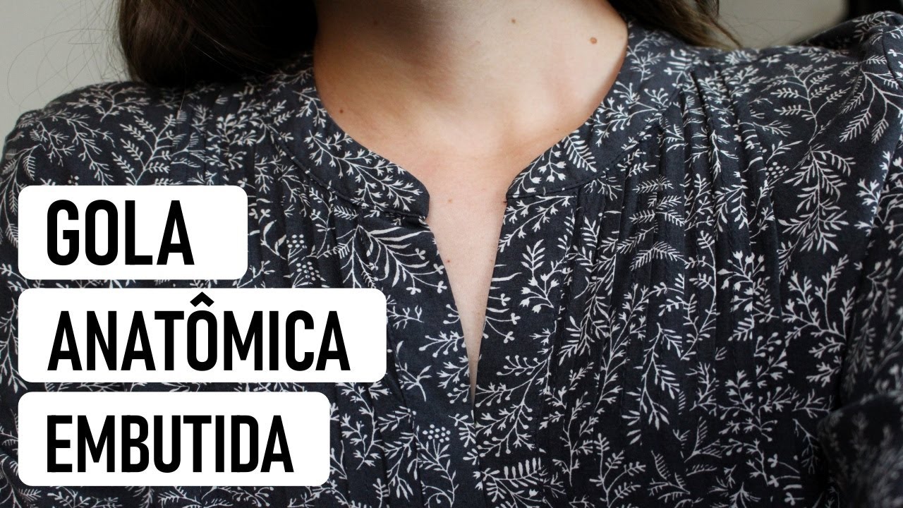 Gola anatômica embutida MOLDE + COSTURA