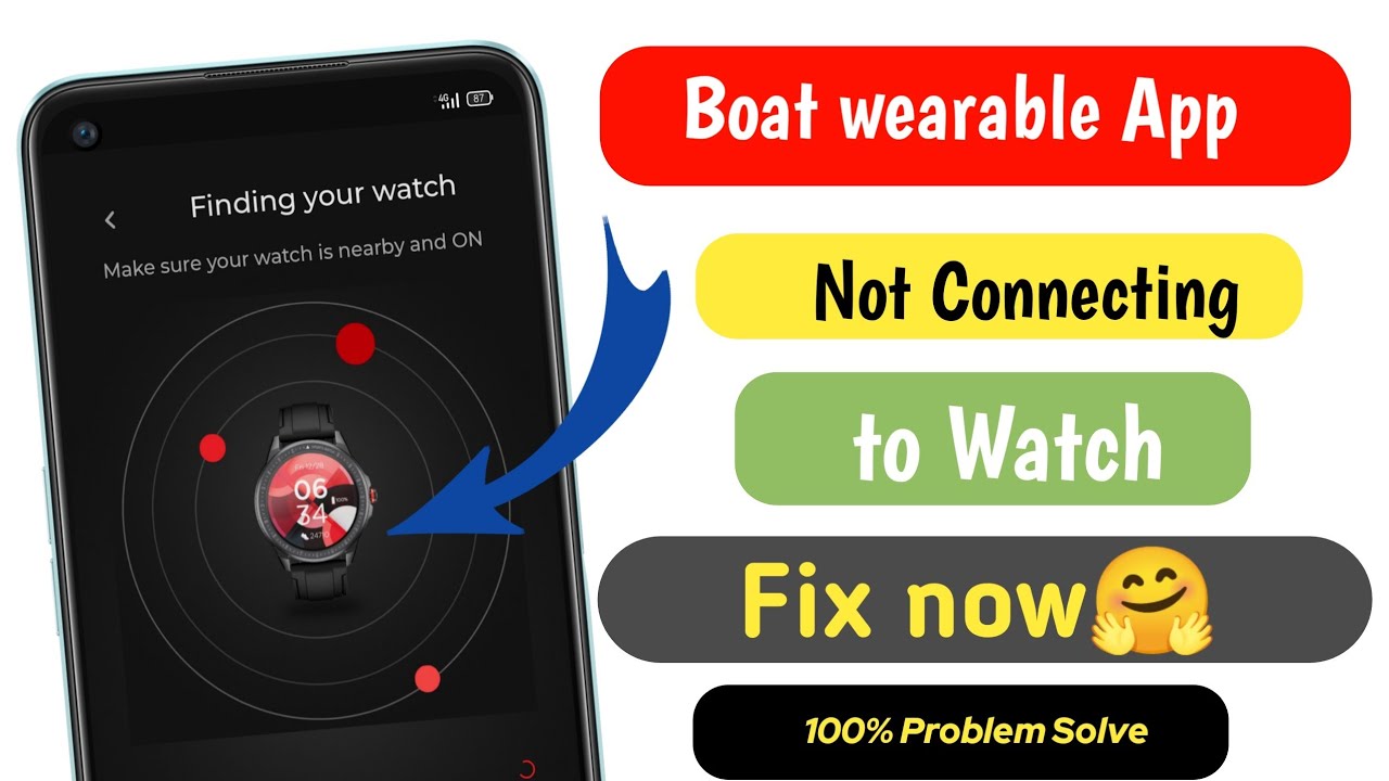 boat wearable app not connecting problem