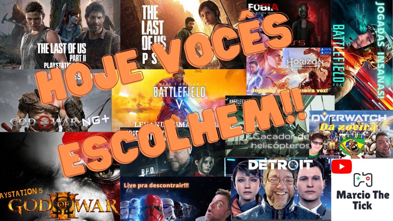Live, Diversos jogos. Vamos só jogar videogame. Vem pra resenha e dê sua sugestão!