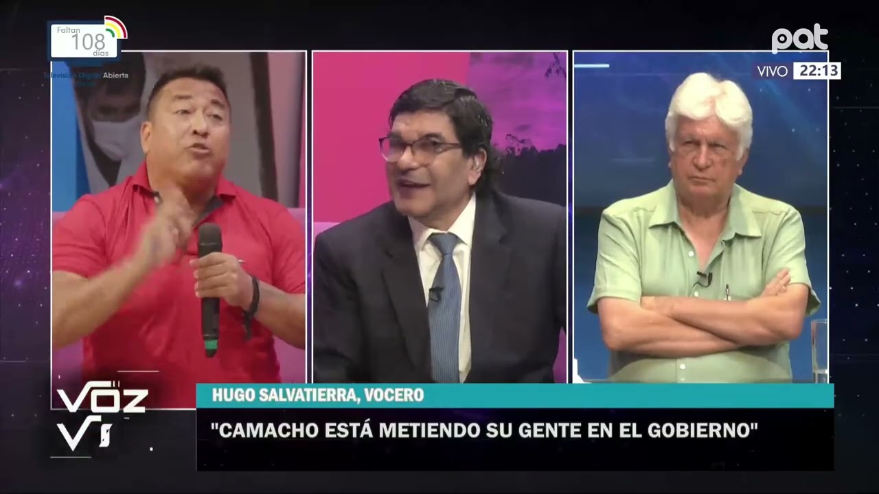 Entrevistados Hugo Salvatierra, vocero, y Vicente Gutierrez, médico y productor