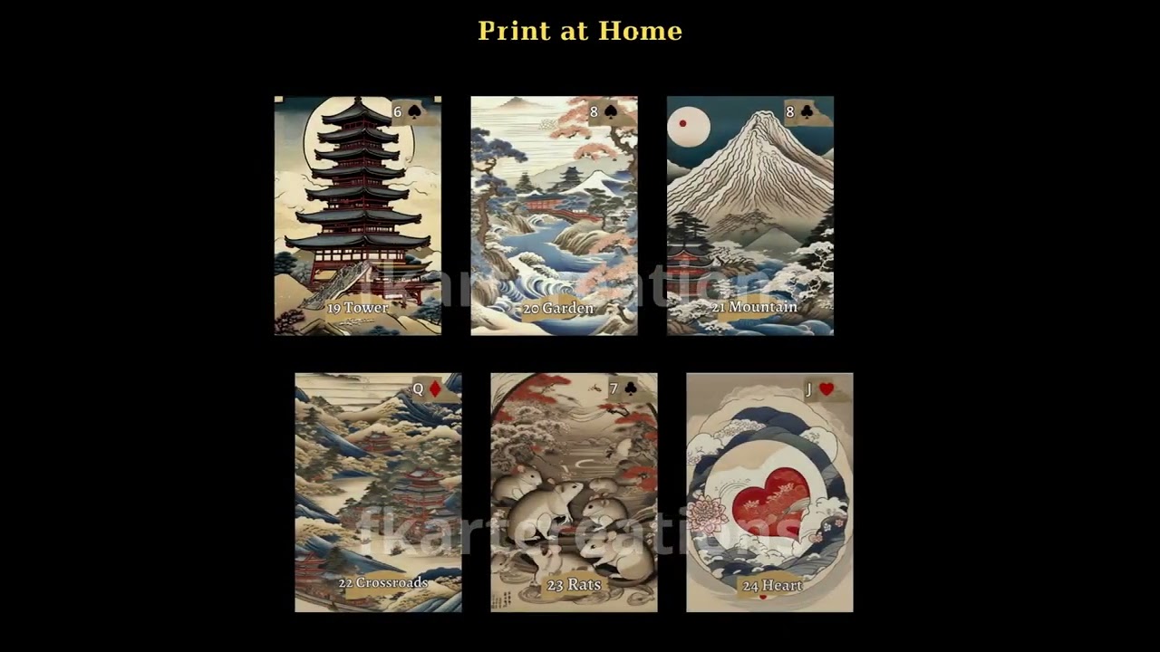 Japanese Dreams Lenormand #lenormandcards #tarotcommunity #oracles