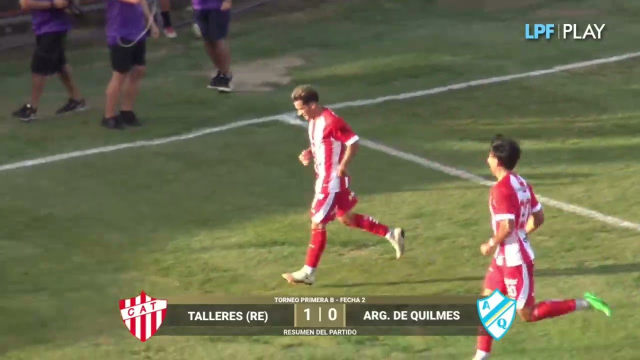 TALLERES (RE) 1 vs argentino de quilmes 0 - 1eraB 2026