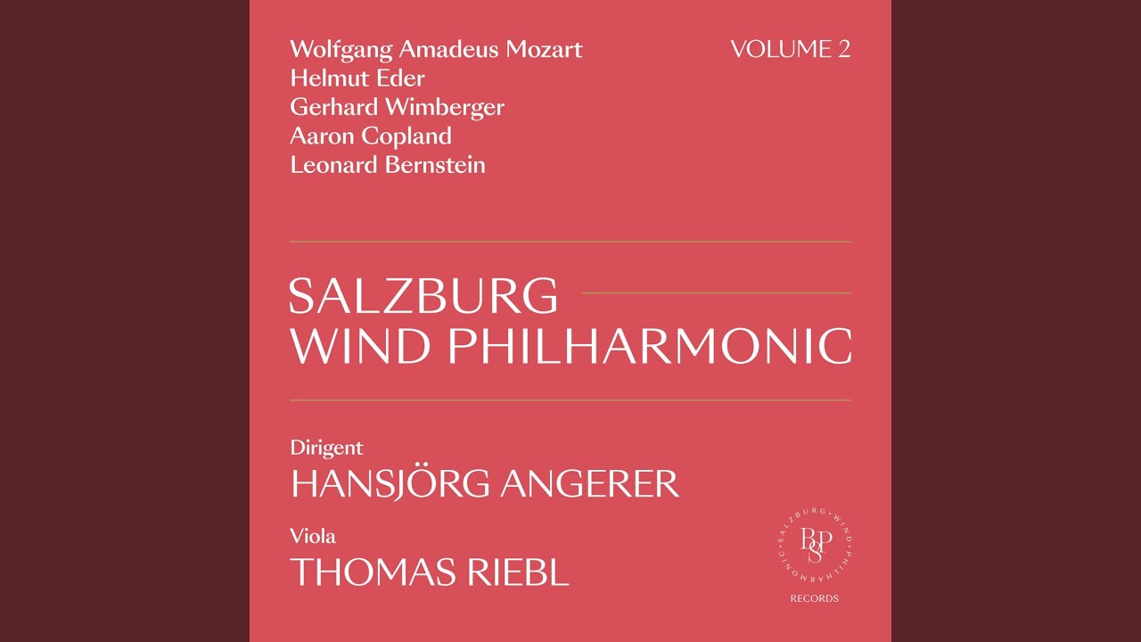 Concertino for Viola, Wind & Percussion, Op. 124: I. Viertel=60