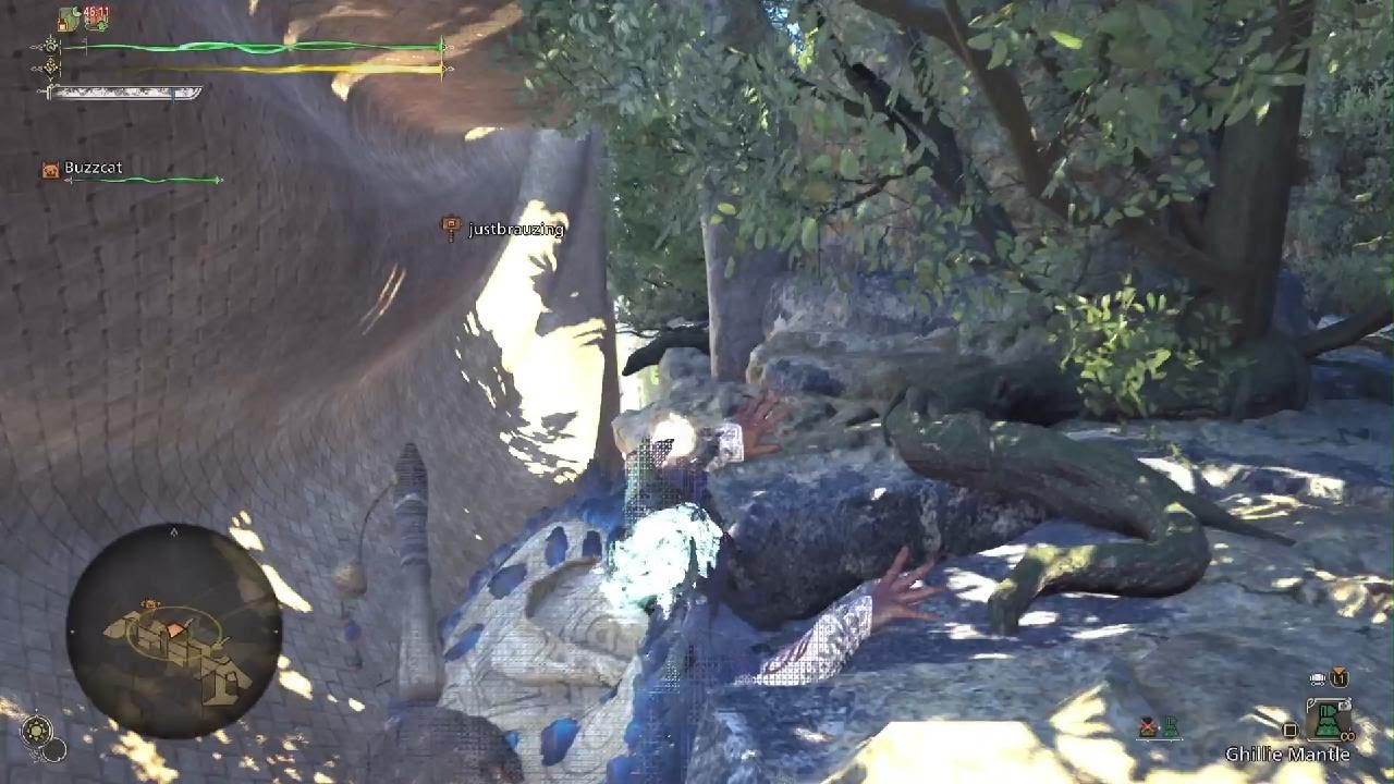 Another Ancient Wyvern Coin location at the Grand Hub (Monster Hunter Wilds)