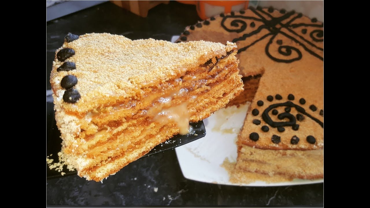 كيكة العسل الروسية بطريقتي المبسطة والناجحة من الذ واروع مايكون😍👍😀