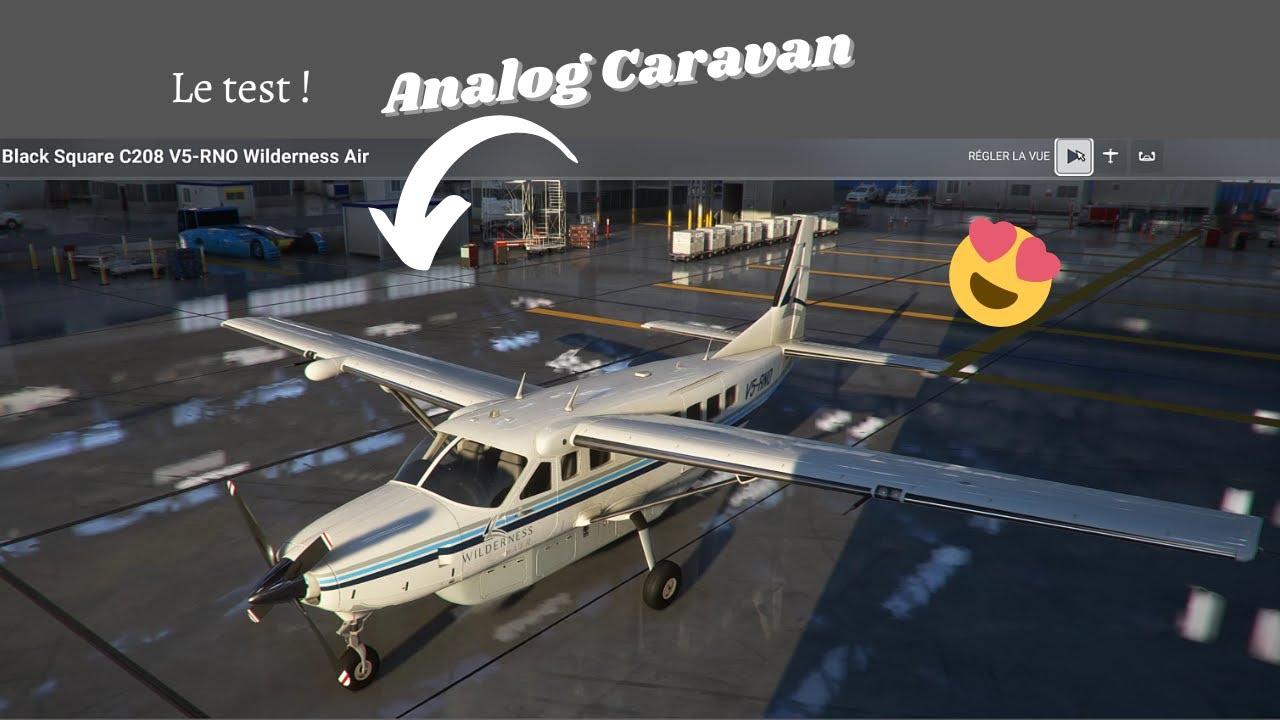 Test du Cessna Caravan C208 avec le mod Analog Caravan