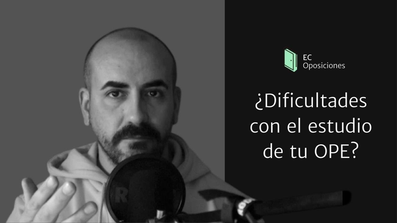¿Dificultades con el estudio de tu OPE? ¿Te aburres estudiando tu oposición?