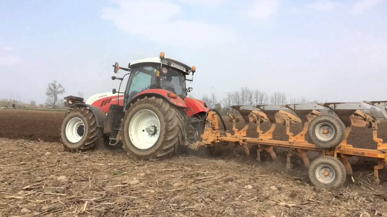 Steyr 6230 CVT + moro aratri pentavomero
