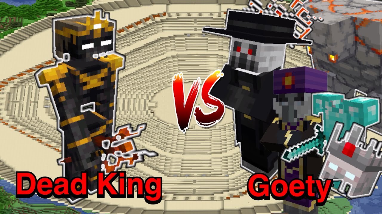 Minecraft |Mobs Battle| Dead King (Iron's Spells 'n Spellbooks) VS Goety